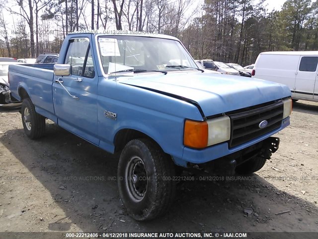 1FTHF26H1JNB48382 - 1988 FORD F250 BLUE photo 6