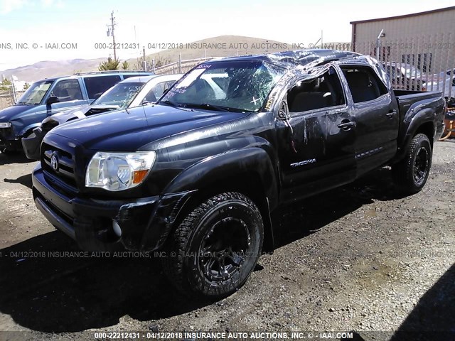 3TMLU42N78M016626 - 2008 TOYOTA TACOMA DOUBLE CAB შავი ფოტო 2