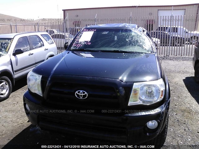 3TMLU42N78M016626 - 2008 TOYOTA TACOMA DOUBLE CAB შავი ფოტო 6