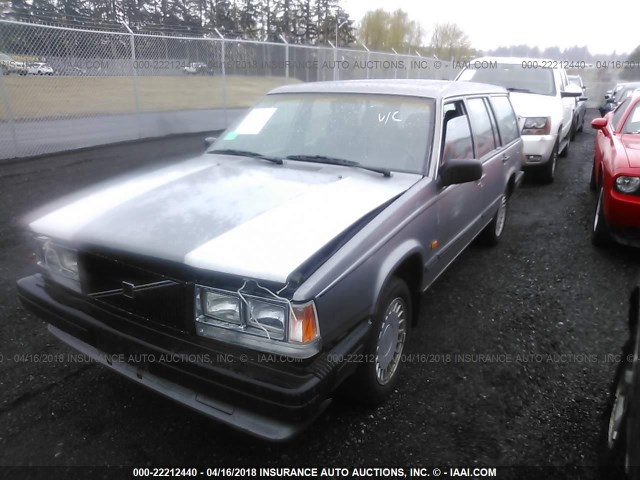 YV1FX8851H1071311 - 1987 VOLVO 740 GLE SILVER photo 2