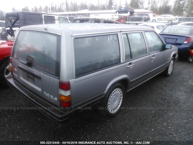 YV1FX8851H1071311 - 1987 VOLVO 740 GLE SILVER photo 4