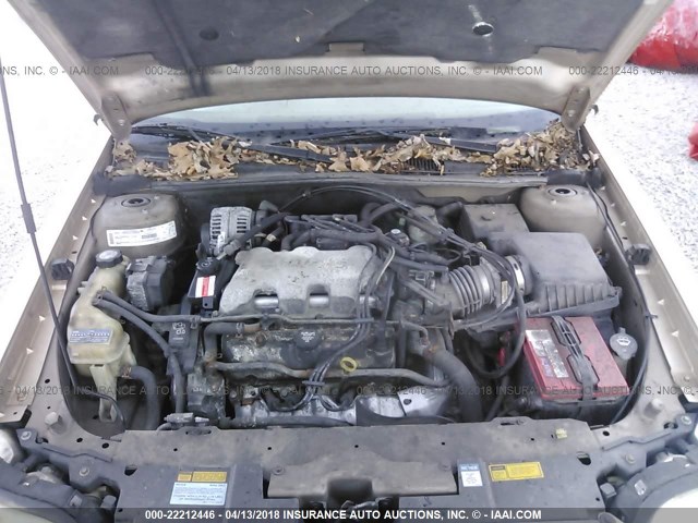 1G1NE52J33M721235 - 2003 CHEVROLET MALIBU LS 金色 照片 10