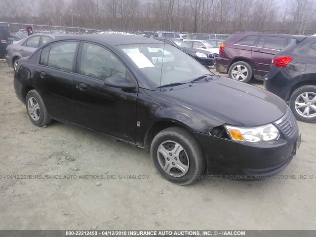 1G8AG52F65Z161643 - 2005 SATURN ION LEVEL 1 BLACK photo 1