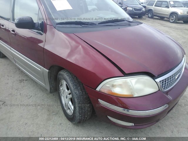 2FMZA56403BB74032 - 2003 FORD WINDSTAR SEL RED photo 6