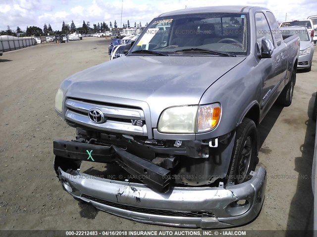 5TBRT34143S418249 - 2003 TOYOTA TUNDRA ACCESS CAB SR5 SILVER photo 2