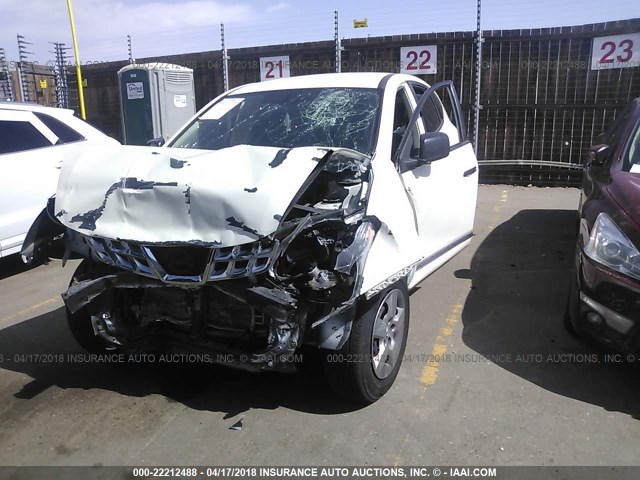 JN8AS5MT3EW602111 - 2014 NISSAN ROGUE SELECT S WHITE photo 2