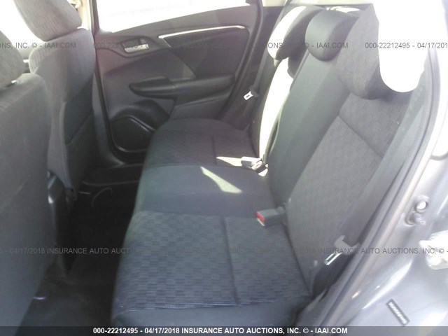 3HGGK5H5XFM744430 - 2015 HONDA FIT LX GRAY photo 8