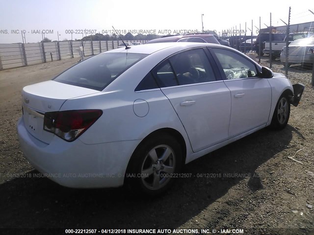 1G1PK5SB7E7387691 - 2014 CHEVROLET CRUZE LT WHITE photo 4