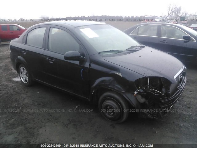 KL1TD5DE7BB181472 - 2011 CHEVROLET AVEO LS/LT BLACK photo 1