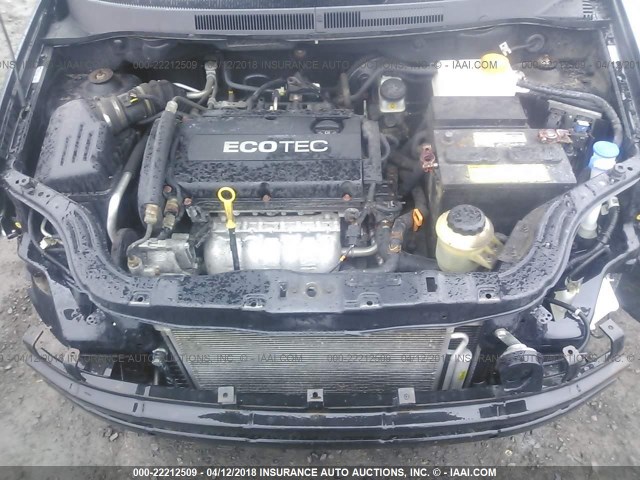 KL1TD5DE7BB181472 - 2011 CHEVROLET AVEO LS/LT 黑色 照片 10