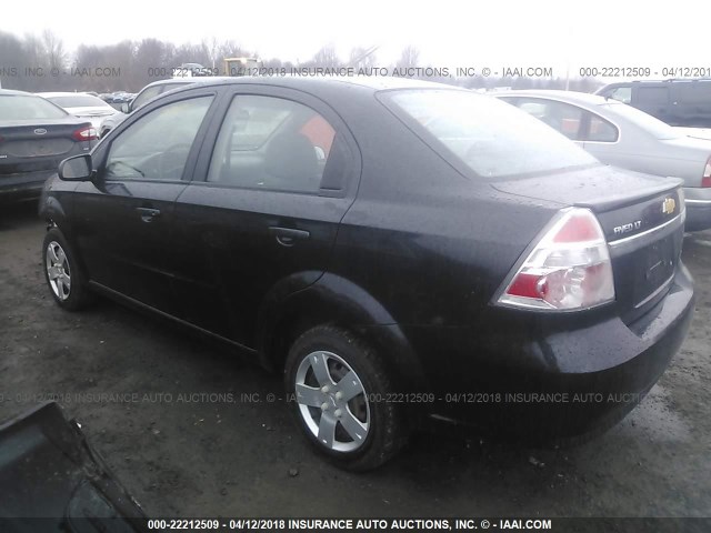 KL1TD5DE7BB181472 - 2011 CHEVROLET AVEO LS/LT 黑色 照片 3