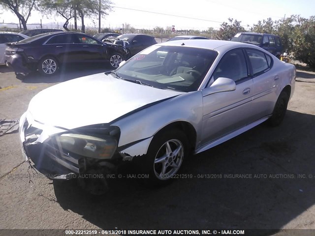 2G2WP542141252675 - 2004 PONTIAC GRAND PRIX GT SILVER photo 2