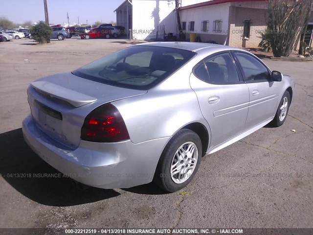 2G2WP542141252675 - 2004 PONTIAC GRAND PRIX GT SILVER photo 4