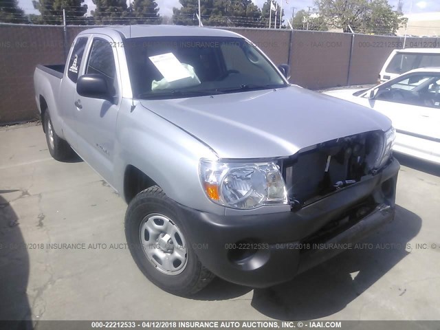 5TETX22N38Z528513 - 2008 TOYOTA TACOMA ACCESS CAB SILVER photo 1