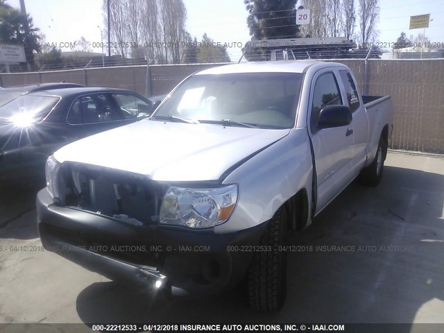 5TETX22N38Z528513 - 2008 TOYOTA TACOMA ACCESS CAB Silber Foto 2