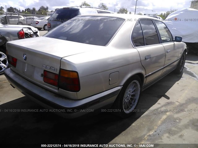 WBAHD6318PBJ87689 - 1993 BMW 525 I AUTOMATIC GOLD photo 4