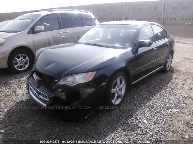 4S3BL616497216766 - 2009 SUBARU LEGACY 2.5I BLACK photo 2