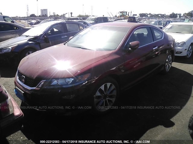 1HGCT1B34EA003195 - 2014 HONDA Accord LX-S RED photo 2