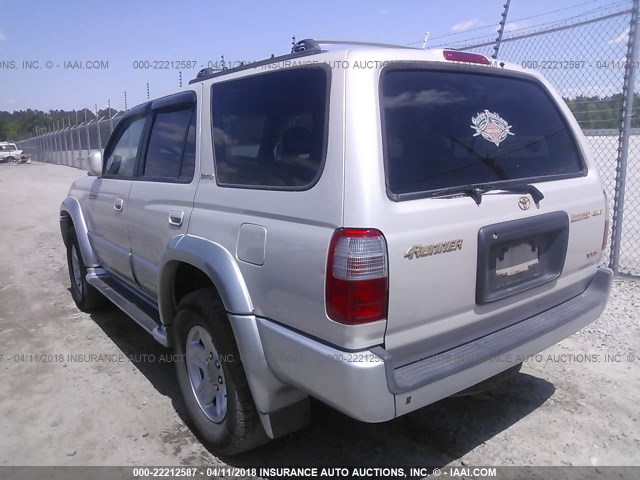 JT3HN87R3X0240844 - 1999 TOYOTA 4RUNNER LIMITED SILVER photo 3