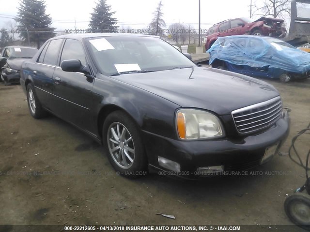 1G6KF57924U137743 - 2004 CADILLAC DEVILLE DTS BLACK photo 1