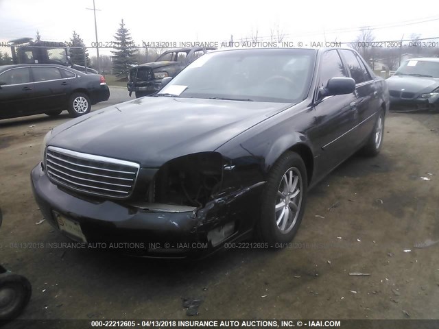 1G6KF57924U137743 - 2004 CADILLAC DEVILLE DTS BLACK photo 2