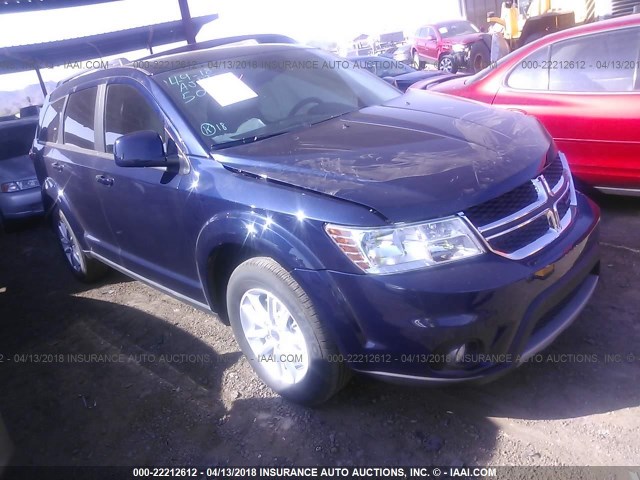 3C4PDCBB8JT170761 - 2018 DODGE JOURNEY SXT BLUE photo 1