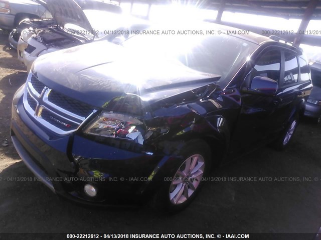 3C4PDCBB8JT170761 - 2018 DODGE JOURNEY SXT BLUE photo 2