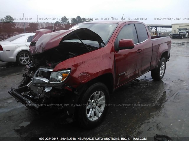 1GCHSBEA9F1178924 - 2015 CHEVROLET COLORADO LT RED photo 2