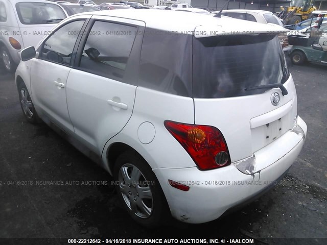 JTKKT624150083456 - 2005 TOYOTA SCION XA WHITE photo 3