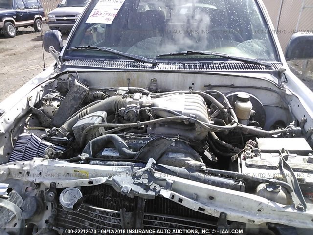 5TEGN92N14Z346674 - 2004 TOYOTA TACOMA DOUBLE CAB PRERUNNER WHITE photo 10