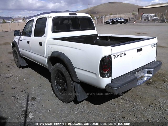 5TEGN92N14Z346674 - 2004 TOYOTA TACOMA DOUBLE CAB PRERUNNER WHITE photo 3