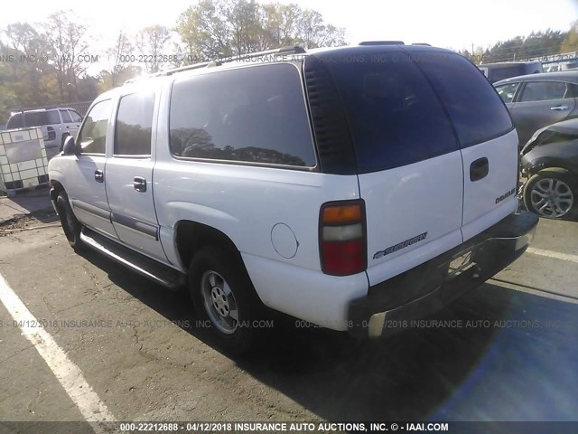 3GNEC16ZX3G336920 - 2003 CHEVROLET SUBURBAN C1500 WHITE photo 3