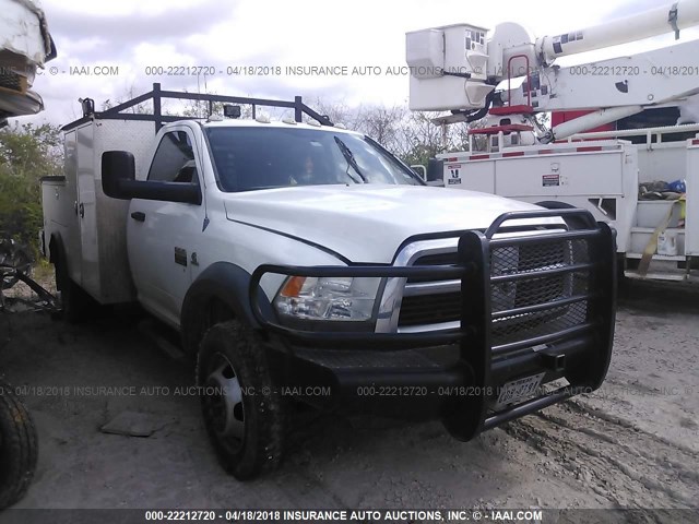 3C7WDLBLXCG260545 - 2012 DODGE RAM 4500 ST/SLT WHITE photo 1