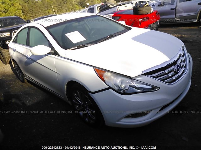 5NPEC4AC7BH199230 - 2011 HYUNDAI SONATA SE/LIMITED WHITE photo 1