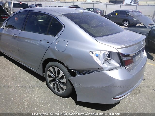 JHMCR6F5XHC008706 - 2017 HONDA ACCORD HYBRID/EXL SILVER photo 6