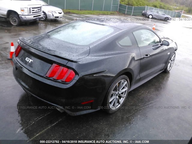 1FA6P8CF9F5423942 - 2015 FORD MUSTANG GT BLACK photo 4