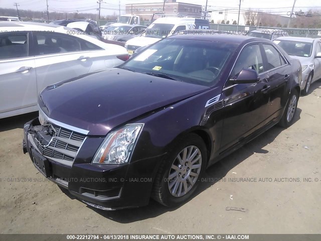 1G6DA5EG3A0143563 - 2010 CADILLAC CTS MAROON photo 2