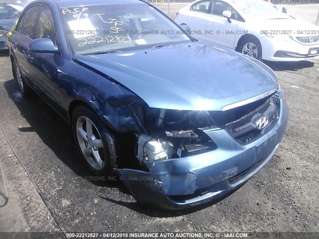 5NPEU46F37H221117 - 2007 HYUNDAI SONATA SE/LIMITED BLUE photo 6