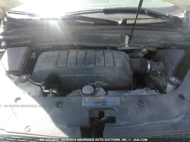 1GKKVRED6CJ184681 - 2012 GMC ACADIA SLT-1 WHITE photo 10