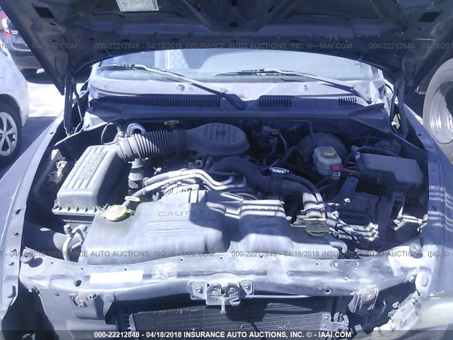 1B7GL22X4YS774148 - 2000 DODGE DAKOTA BLACK photo 10