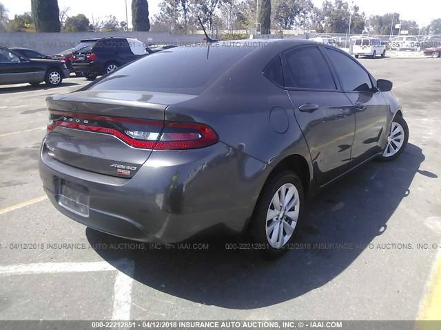 1C3CDFDH2ED854805 - 2014 DODGE DART SE AERO GRAY photo 4