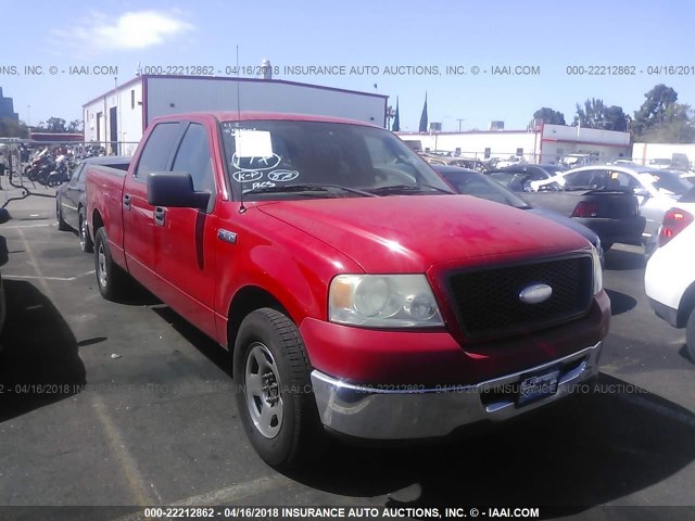 1FTPW12566KD72189 - 2006 FORD F150 SUPERCREW RED photo 1