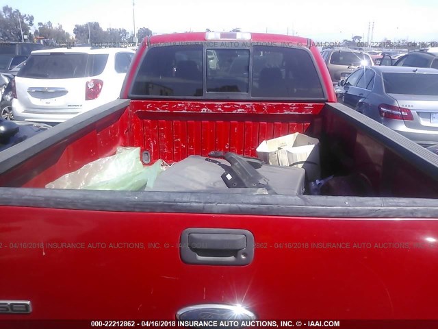 1FTPW12566KD72189 - 2006 FORD F150 SUPERCREW RED photo 6