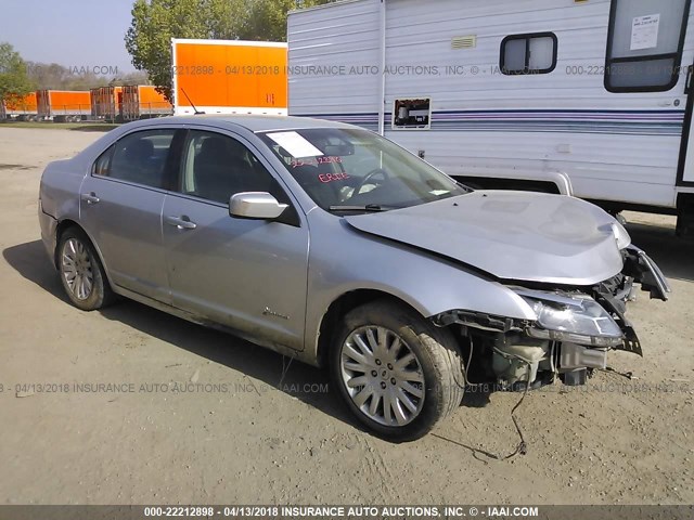 3FADP0L3XCR200526 - 2012 FORD FUSION HYBRID SILVER photo 1