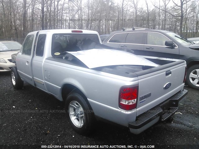 1FTYR14UX7PA97902 - 2007 FORD RANGER SUPER CAB SILVER photo 3