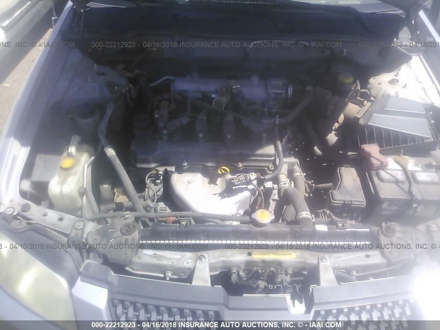 3N1CB51D94L485885 - 2004 NISSAN SENTRA 1.8/1.8S SILVER photo 10