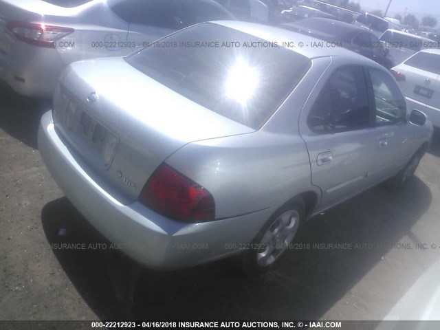 3N1CB51D94L485885 - 2004 NISSAN SENTRA 1.8/1.8S SILVER photo 4