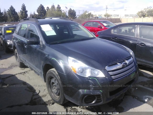 4S4BRBAC0D3212867 - 2013 SUBARU OUTBACK 2.5I Dark Blue photo 1