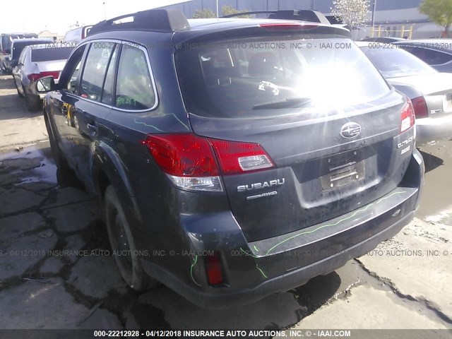 4S4BRBAC0D3212867 - 2013 SUBARU OUTBACK 2.5I Dark Blue photo 3