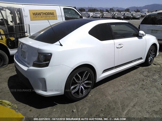 JTKJF5C76E3083781 - 2014 TOYOTA SCION TC 白色 照片 4